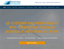 Tablet Screenshot of marathonjetcenter.com